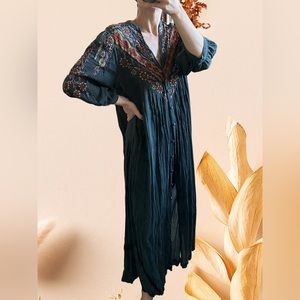 Free People Embroidered Maxi Tunic